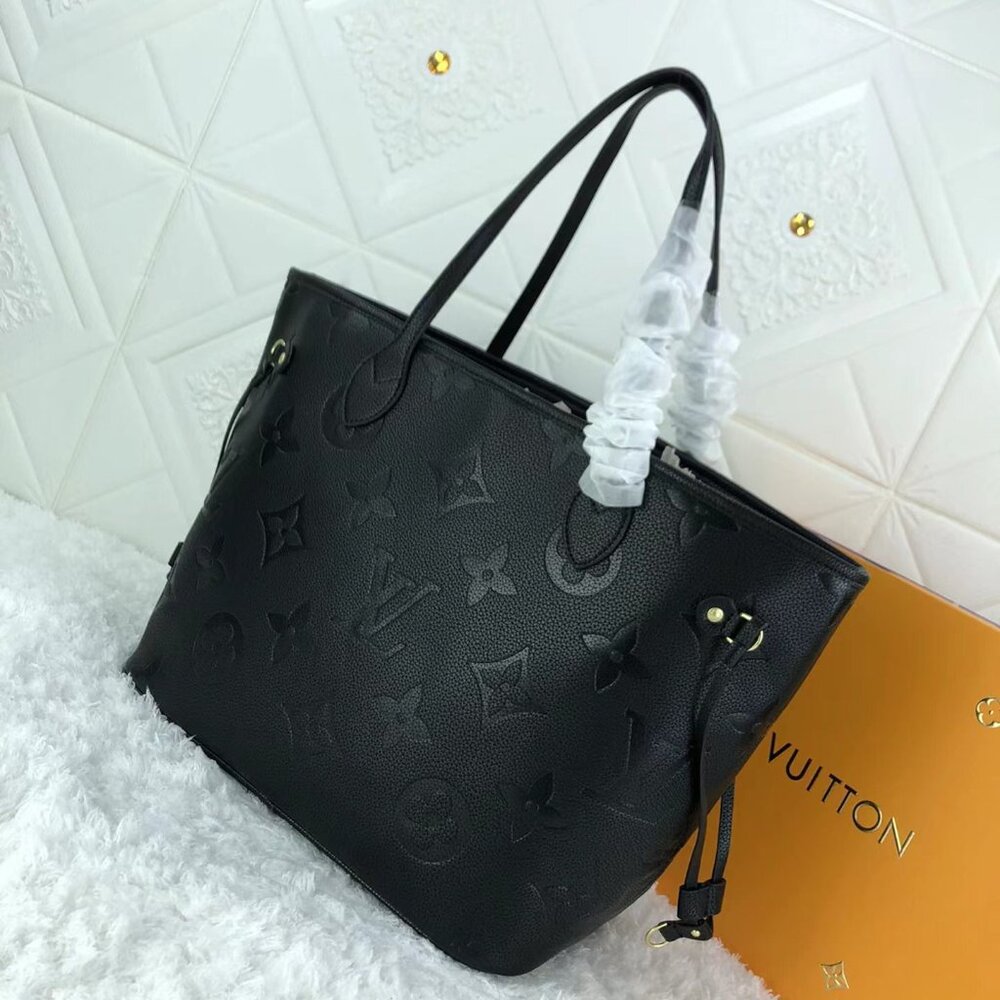 Louis Vuitton NEVERFULL Tourterelle LV Black Totes Bags - Picture 3 of 7